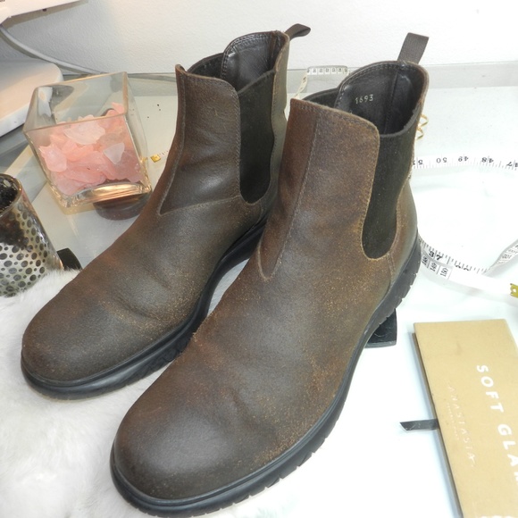 Prada Other - Prada full grain mens Brown leather chelsea boots